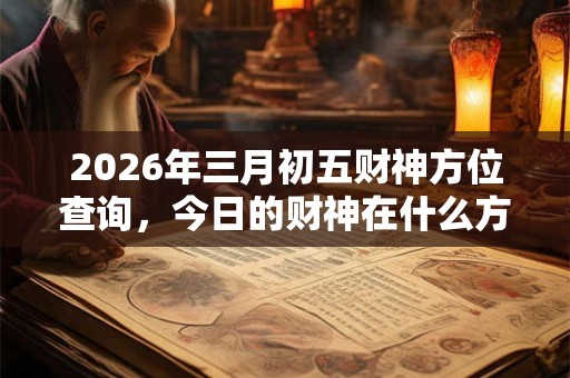 2026年三月初五财神方位查询,今日的财神在什么方向? 2026年三月初五财神方位查询,今日的财神在什么方向?