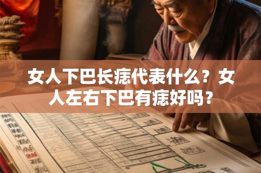 女人下巴长痣代表什么？女人左右下巴有痣好吗？