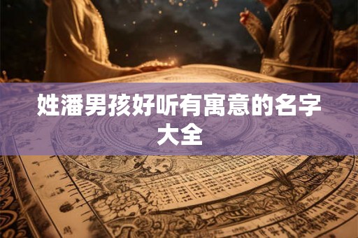 姓潘男孩好听有寓意的名字大全