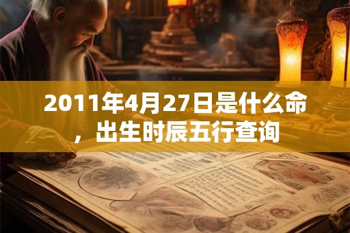 2011年4月27日是什么命，出生时辰五行查询