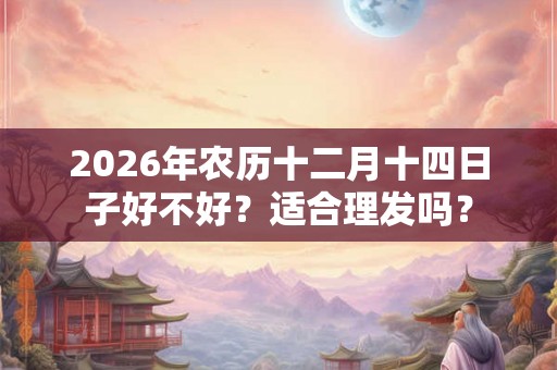2026年农历十二月十四日子好不好？适合理发吗？