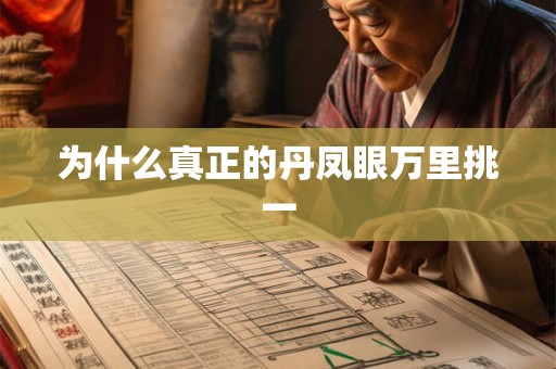 为什么真正的丹凤眼万里挑一