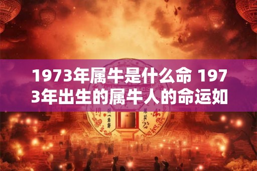 1973年属牛是什么命 1973年出生的属牛人的命运如何 1973年属牛是什么命 1973年出生的属牛人的命运如何