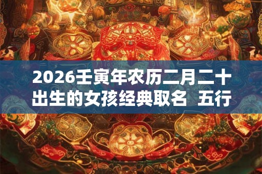2026壬寅年农历二月二十出生的女孩经典取名  五行属什么