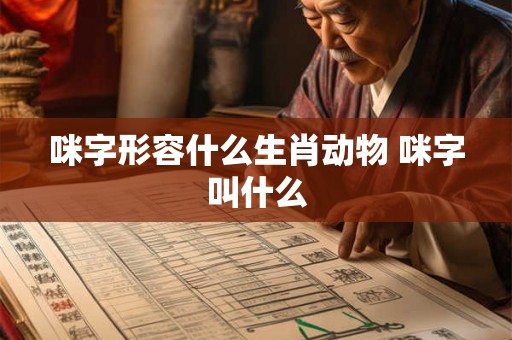 咪字形容什么生肖动物 咪字叫什么