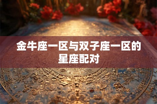 金牛座一区与双子座一区的星座配对