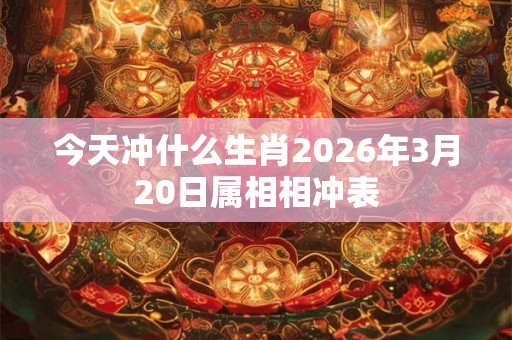 今天冲什么生肖2026年3月20日属相相冲表