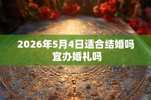 2026年5月4日适合结婚吗 宜办婚礼吗
