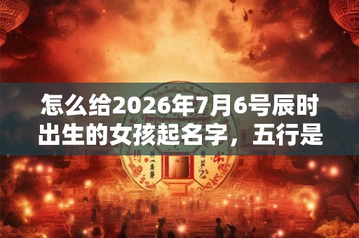 怎么给2026年7月6号辰时出生的女孩起名字,五行是什么? 怎么给2026年7月6号辰时出生的女孩起名字,五行是什么?