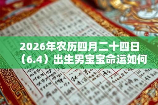 2026年农历四月二十四日（6.4）出生男宝宝命运如何