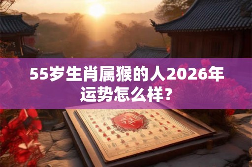 55岁生肖属猴的人2026年运势怎么样？
