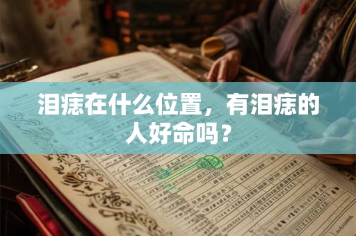 泪痣在什么位置，有泪痣的人好命吗？