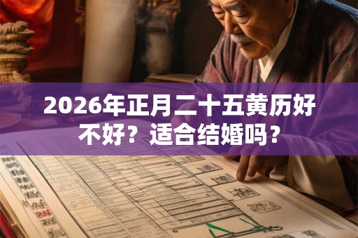 2026年正月二十五黄历好不好？适合结婚吗？