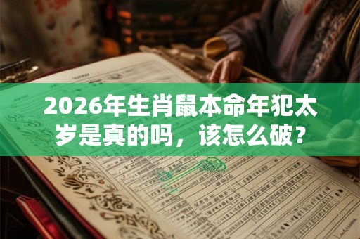 2026年生肖鼠本命年犯太岁是真的吗，该怎么破？