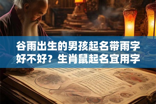 谷雨出生的男孩起名带雨字好不好？生肖鼠起名宜用字