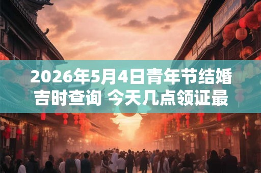 2026年5月4日青年节结婚吉时查询 今天几点领证最好