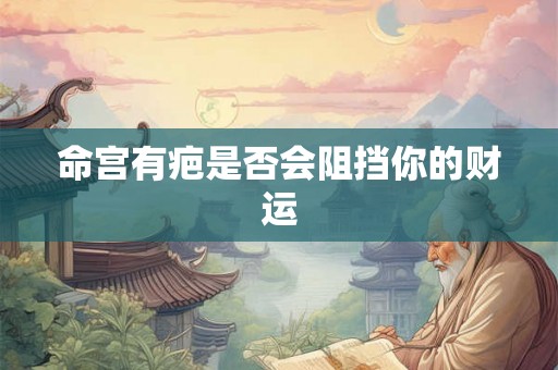 命宫有疤是否会阻挡你的财运 命宫有疤是否会阻挡你的财运