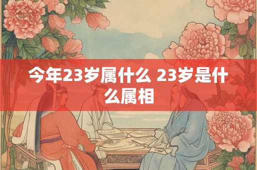 今年23岁属什么 23岁是什么属相