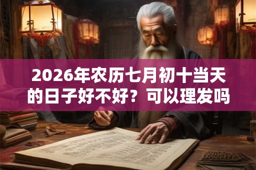 2026年农历七月初十当天的日子好不好？可以理发吗？