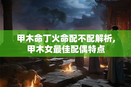 甲木命丁火命配不配解析,甲木女最佳配偶特点