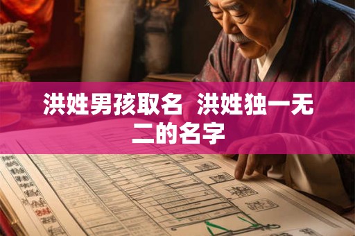 洪姓男孩取名 洪姓独一无二的名字 洪姓男孩取名 洪姓独一无二的名字