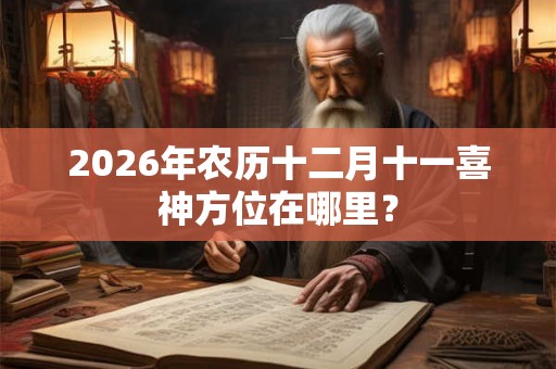 2026年农历十二月十一喜神方位在哪里? 2026年农历十二月十一喜神方位在哪里?