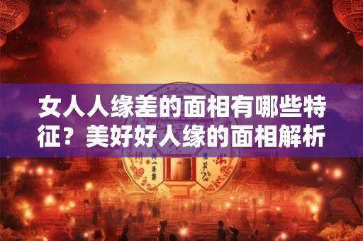 女人人缘差的面相有哪些特征？美好好人缘的面相解析！