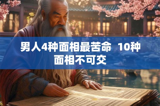 男人4种面相最苦命  10种面相不可交