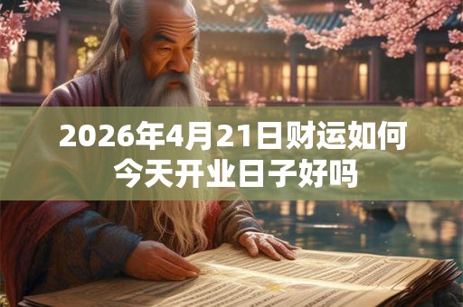 2026年4月21日财运如何 今天开业日子好吗
