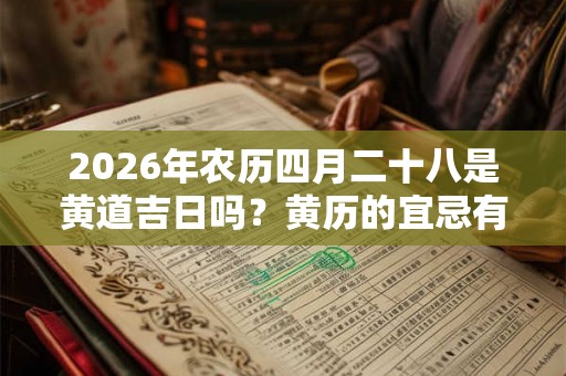 2026年农历四月二十八是黄道吉日吗?黄历的宜忌有哪些? 2026年农历四月二十八是黄道吉日吗?黄历的宜忌有哪些?