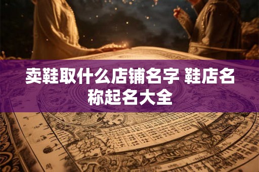 卖鞋取什么店铺名字 鞋店名称起名大全