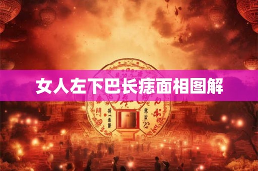 女人左下巴长痣面相图解