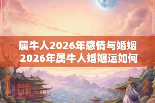 属牛人2026年感情与婚姻 2026年属牛人婚姻运如何