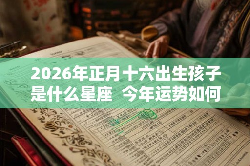 2026年正月十六出生孩子是什么星座  今年运势如何