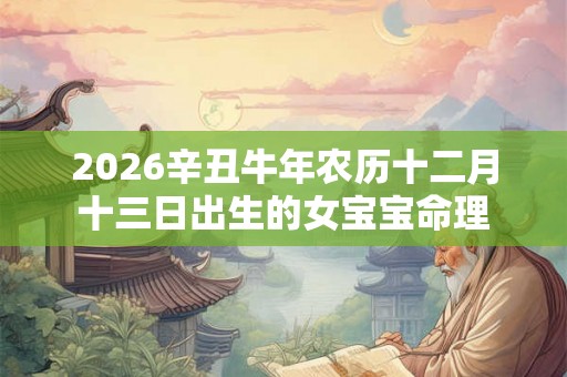 2026辛丑牛年农历十二月十三日出生的女宝宝命理 2026辛丑牛年农历十二月十三日出生的女宝宝命理