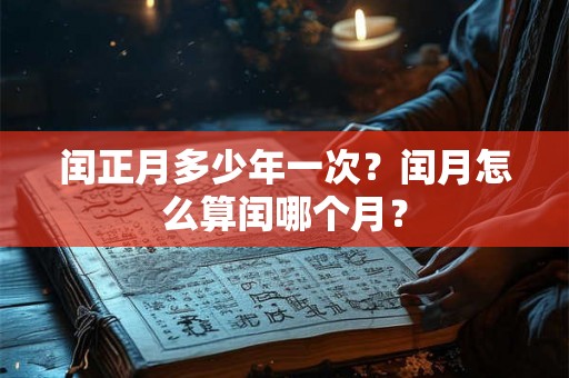 闰正月多少年一次?闰月怎么算闰哪个月? 闰正月多少年一次?闰月怎么算闰哪个月?