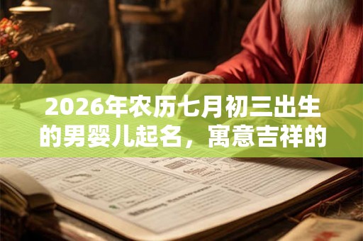 2026年农历七月初三出生的男婴儿起名,寓意吉祥的名字推荐 2026年农历七月初三出生的男婴儿起名,寓意吉祥的名字推荐