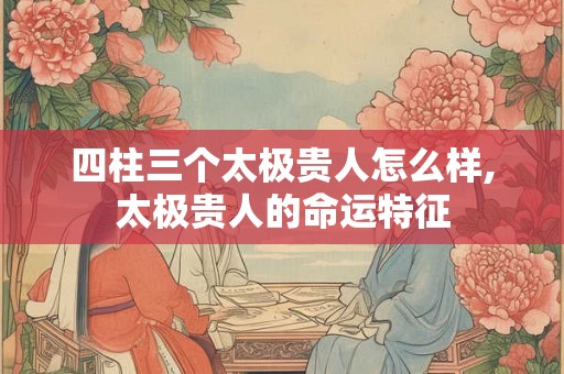 四柱三个太极贵人怎么样,太极贵人的命运特征