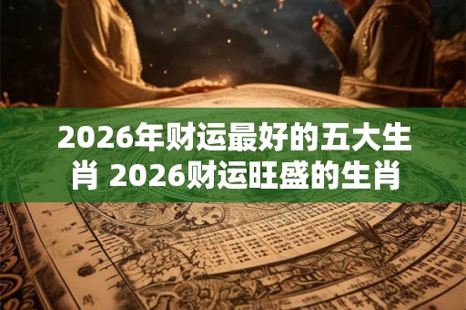 2026年财运最好的五大生肖 2026财运旺盛的生肖
