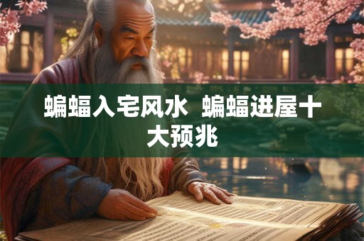 蝙蝠入宅风水 蝙蝠进屋十大预兆 蝙蝠入宅风水 蝙蝠进屋十大预兆