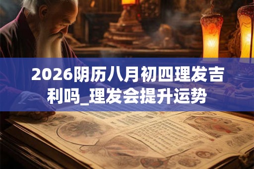 2026阴历八月初四理发吉利吗_理发会提升运势 2026阴历八月初四理发吉利吗_理发会提升运势