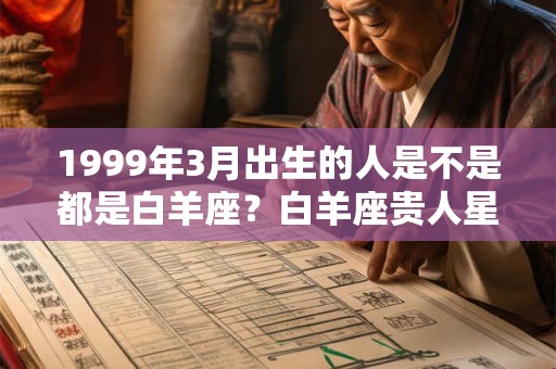 1999年3月出生的人是不是都是白羊座?白羊座贵人星座是什么? 1999年3月出生的人是不是都是白羊座?白羊座贵人星座是什么?