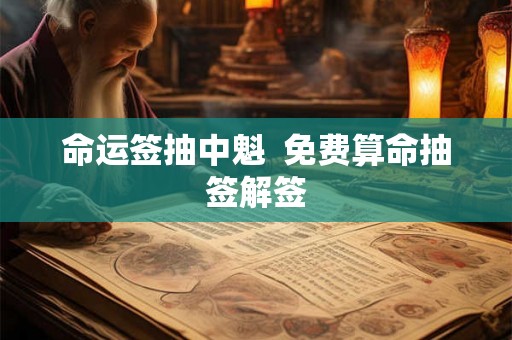 命运签抽中魁  免费算命抽签解签