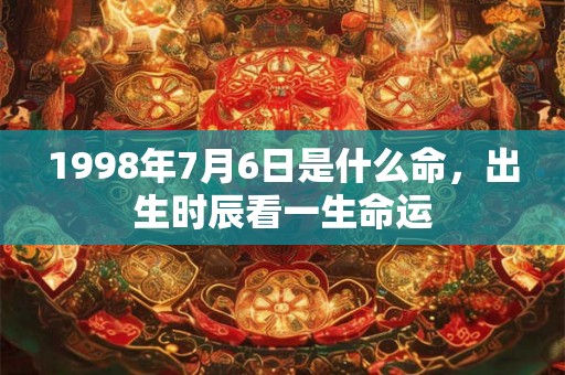 1998年7月6日是什么命,出生时辰看一生命运 1998年7月6日是什么命,出生时辰看一生命运