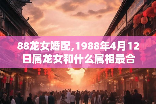 88龙女婚配,1988年4月12日属龙女和什么属相最合