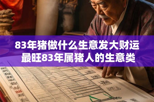 83年猪做什么生意发大财运 最旺83年属猪人的生意类型 83年猪做什么生意发大财运 最旺83年属猪人的生意类型