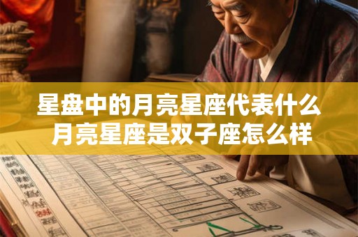 星盘中的月亮星座代表什么 月亮星座是双子座怎么样