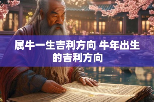 属牛一生吉利方向 牛年出生的吉利方向