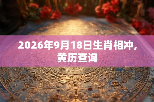 2026年9月18日生肖相冲,黄历查询