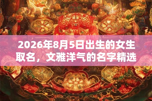 2026年8月5日出生的女生取名，文雅洋气的名字精选